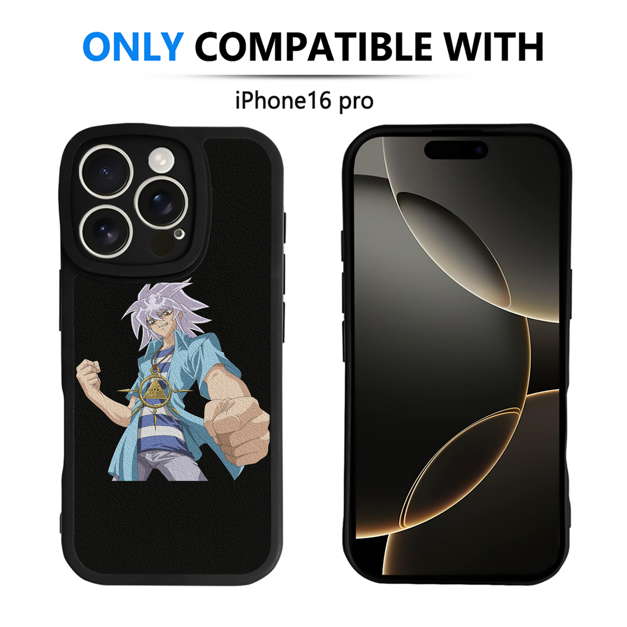 遊☆戯☆王 Yu-Gi-Oh! 【iPhone 16シリーズ対応】シリコンスマホケース（レザー調） 材質：シリコン
